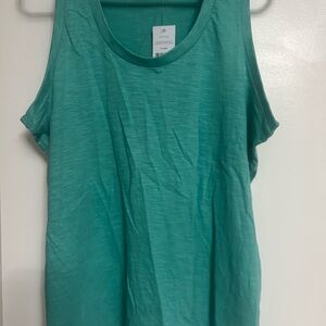 Aqua Sleeveless Tank Top